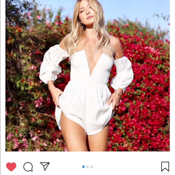 Rebel Violet white romper - Picture 2 of 8